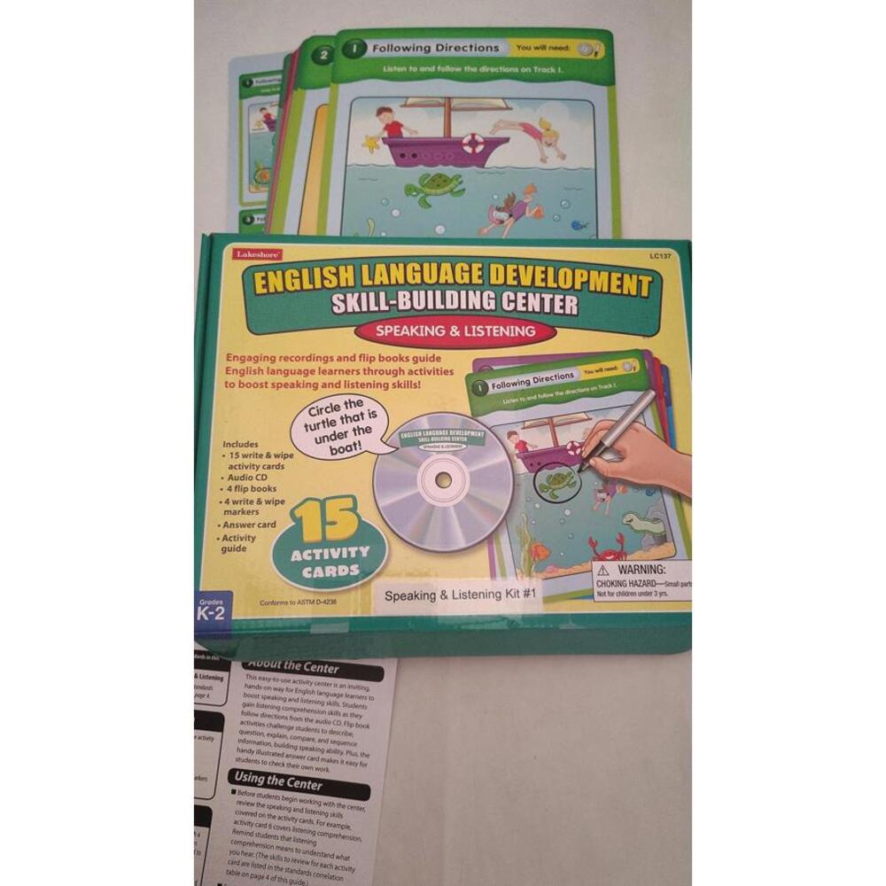 Lakeshore English Language Development Speaking Listening Center Complete